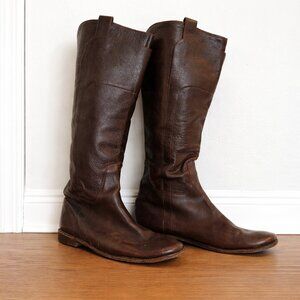 Frye Dark Brown Leather Riding Boots | Size 11 (Runs Small) 10.5